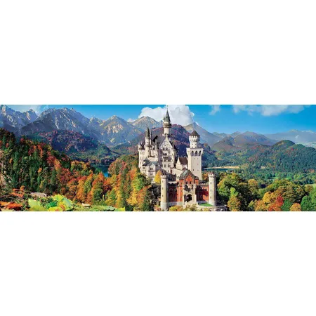 Clementoni Panorama Puzzle Schloß Neuschwanstein, 1000 Teile