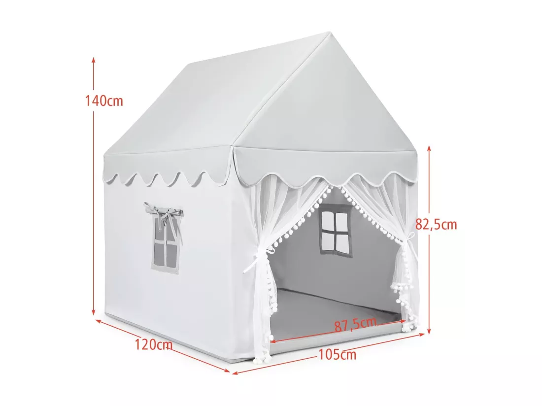 Tente de jeux pour enfants, cabane de style princesse en coton