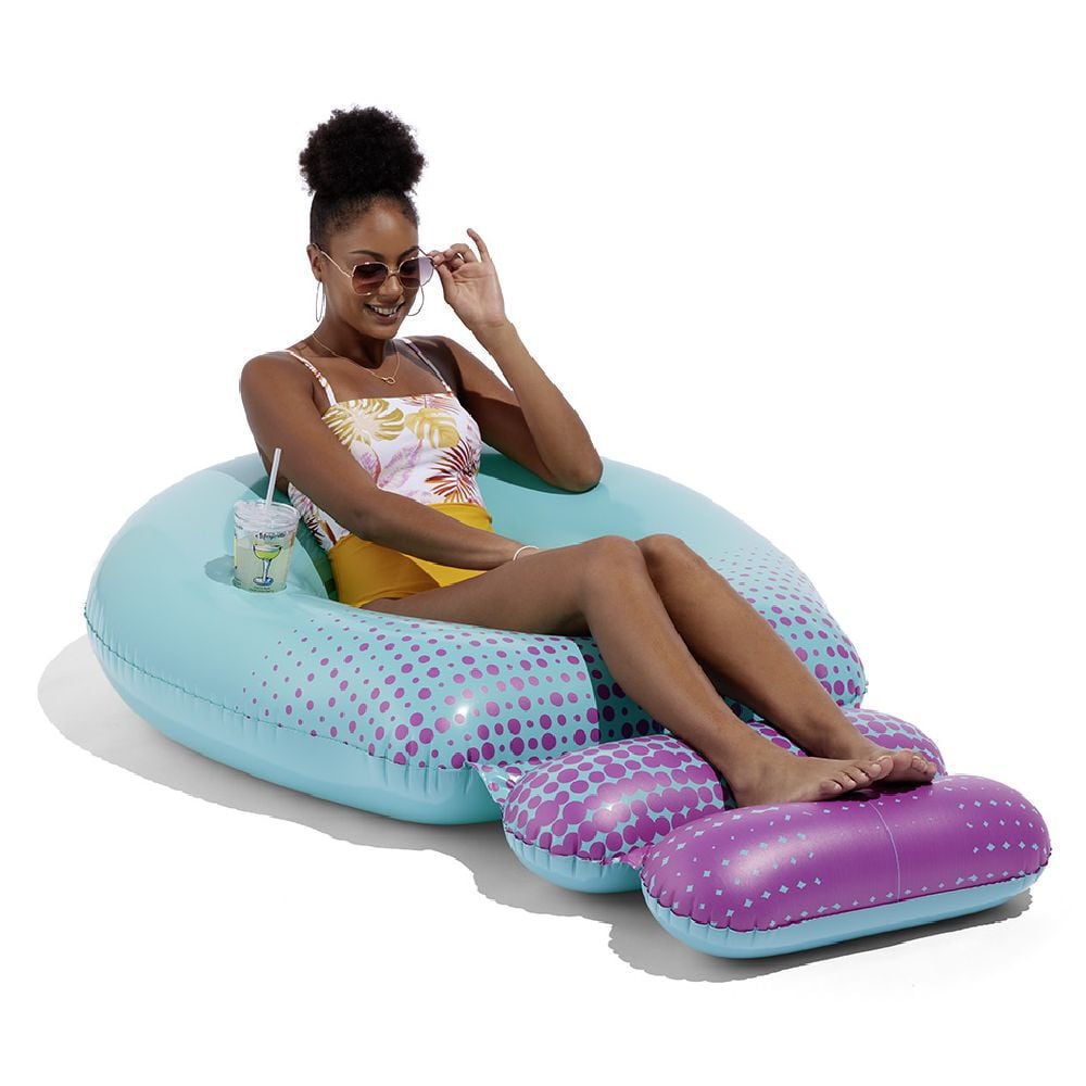Bouée gonflable avec repose pieds