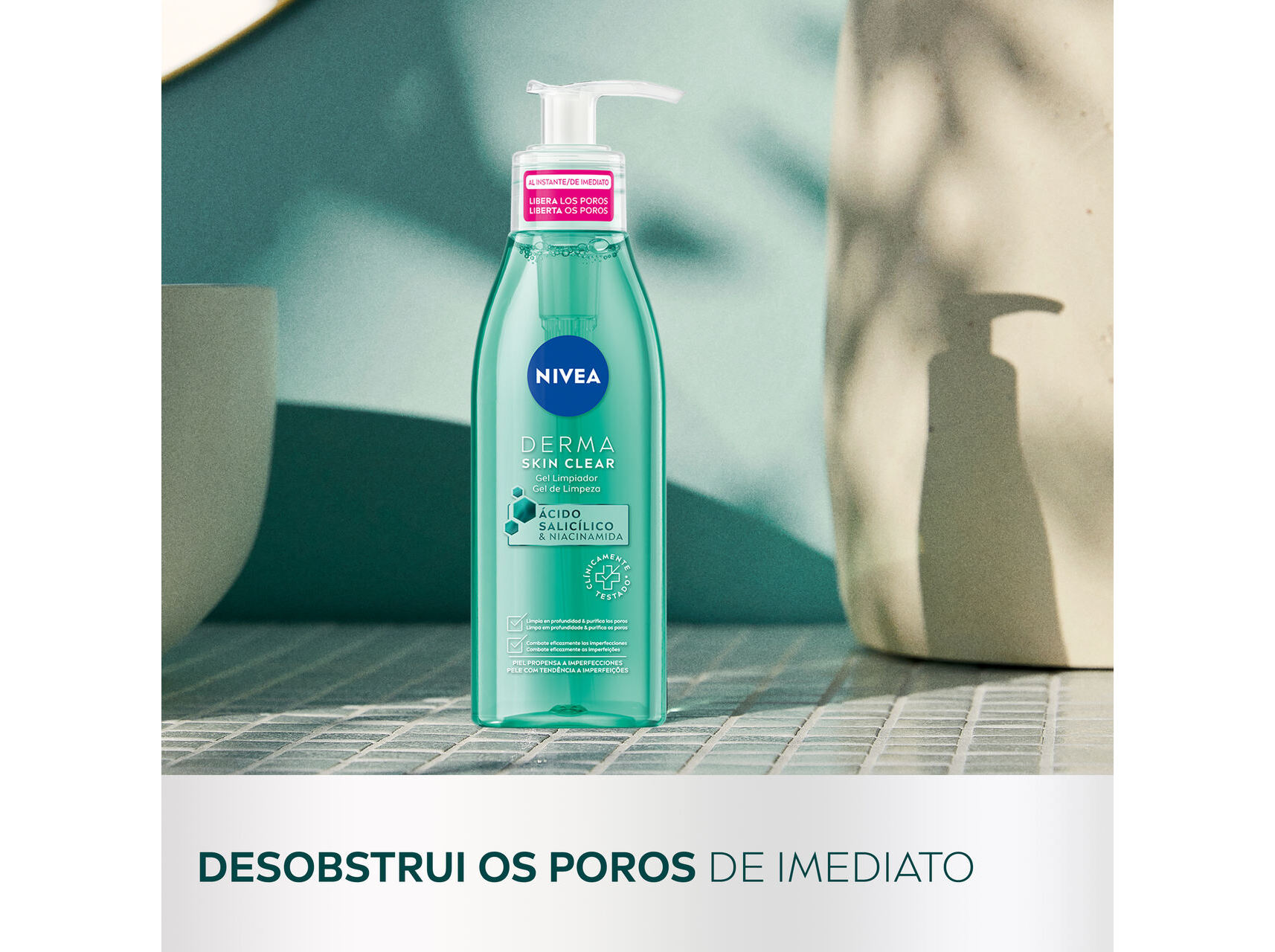 GEL LIMPEZA NIVEA DERMA SKIN CLEAR 150 ML