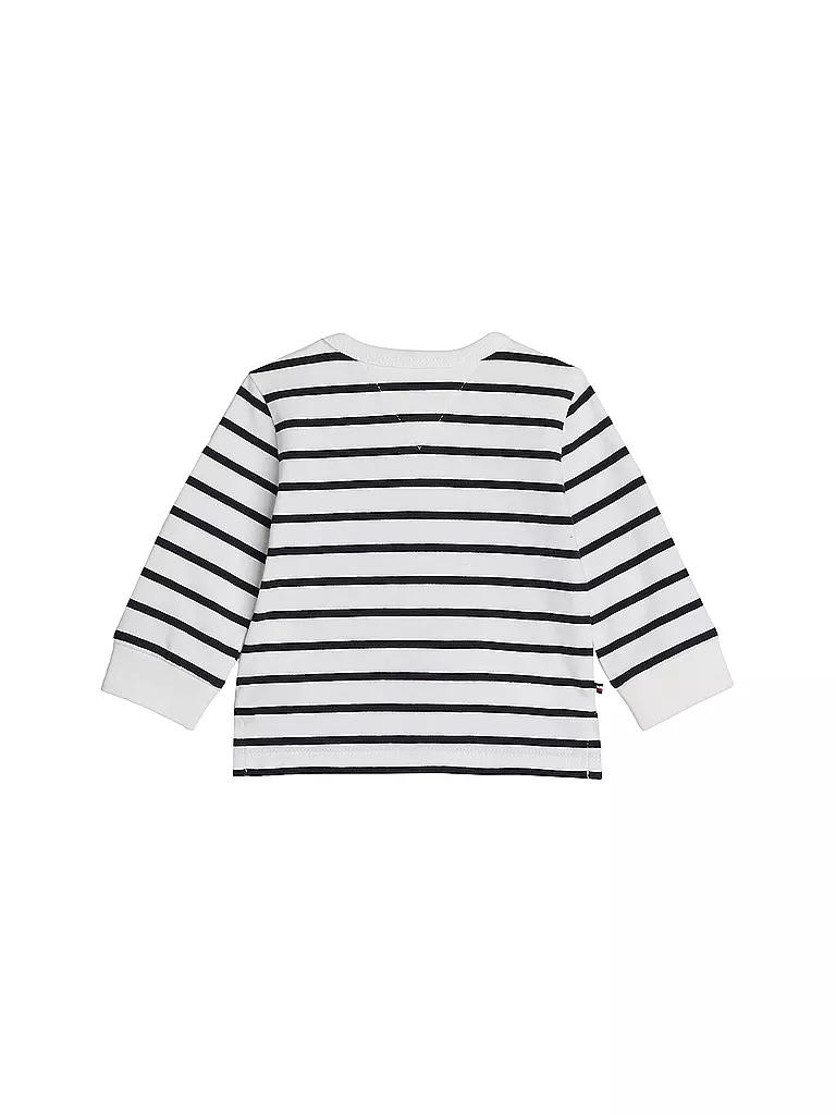 TOMMY HILFIGER Baby Langarmshirt weiss