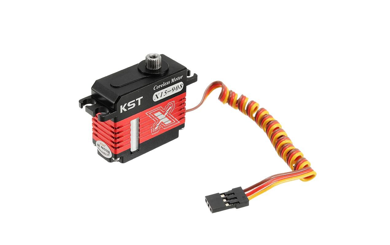 Mini Servo X15-908 V8.0 9.2 kg, 0.08 s, Digital HV15 mm Miniservo mit doppelt kugelgelagertem Metallgetriebe und Softstart