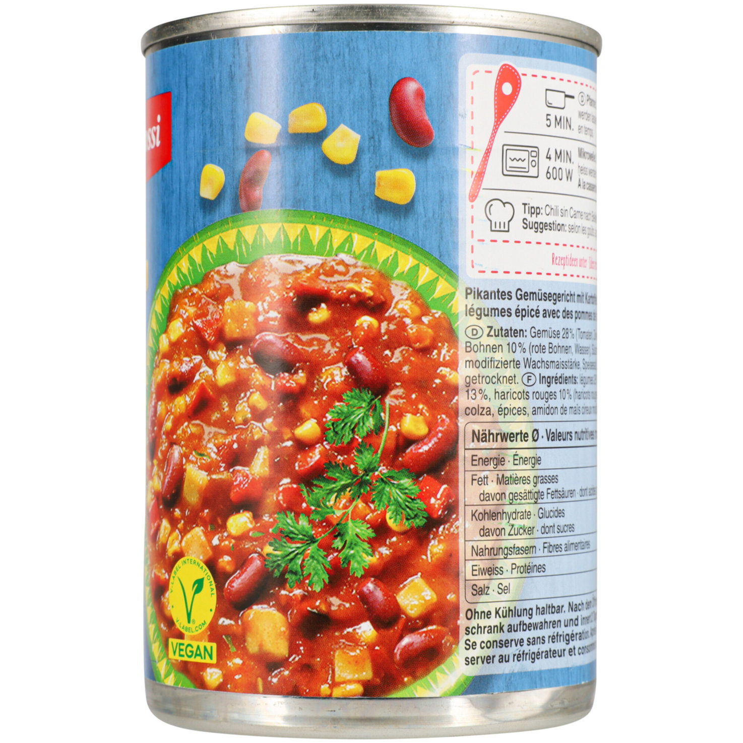 Betty Bossi Chili sin Carne