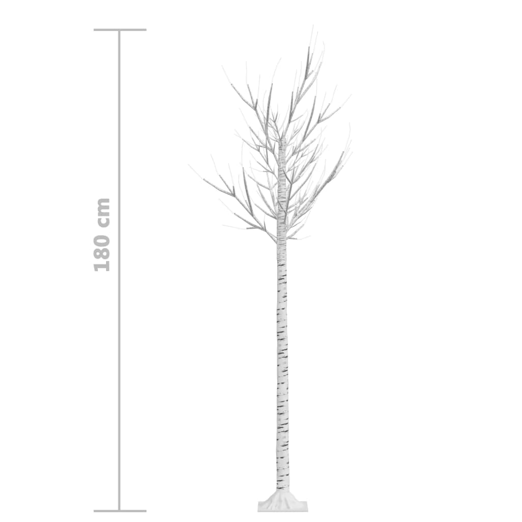 Sapin de noël 180 led bleues saule 1,8 m int/ext