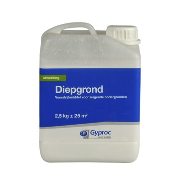 Gyproc diepgrond voorstrijkmiddel wit t.b.v. gipsplaatvuller 2,5 kg