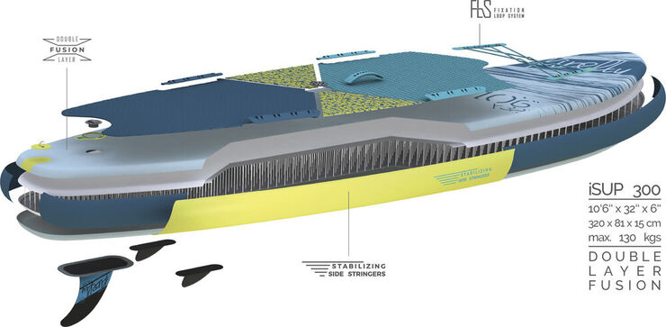 Firefly iSUP 300 III Stand-Up-Paddleboard Blå