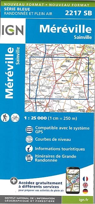 IGN - 2217 SB ETAMPES MEREVILLE 1 25 000