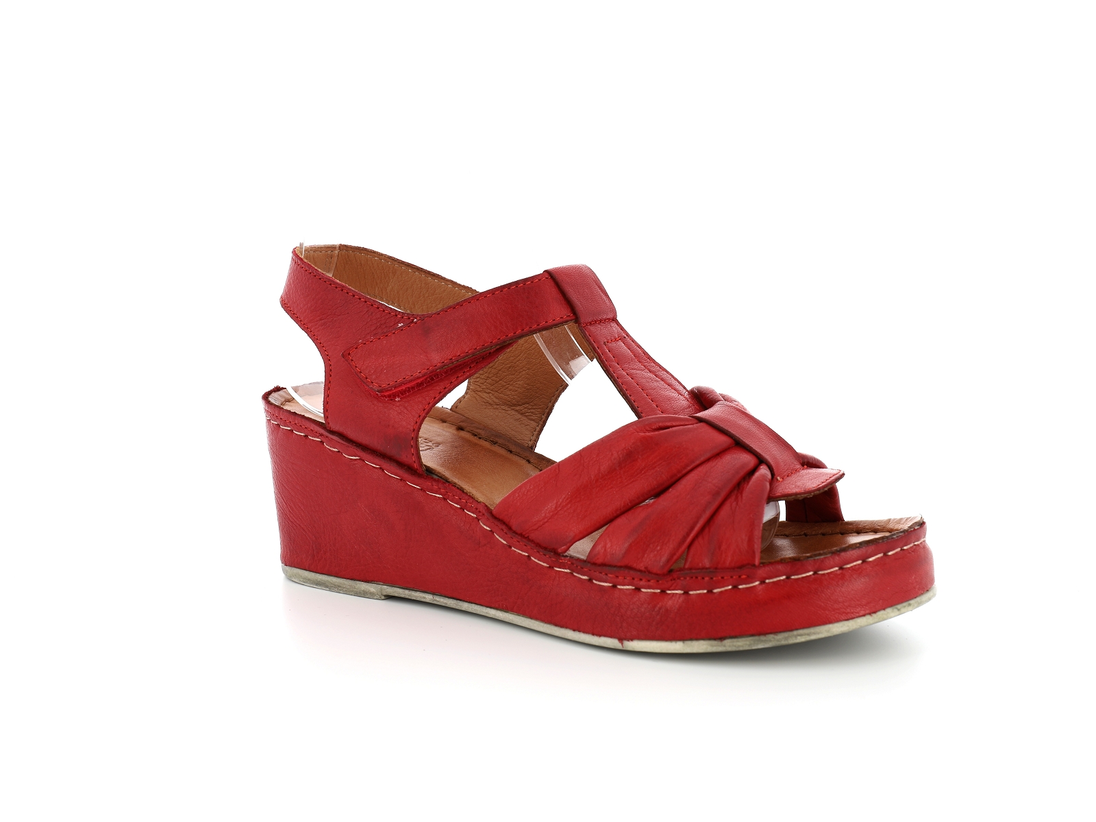 K brand-FABRIQUE Cuir Rouge