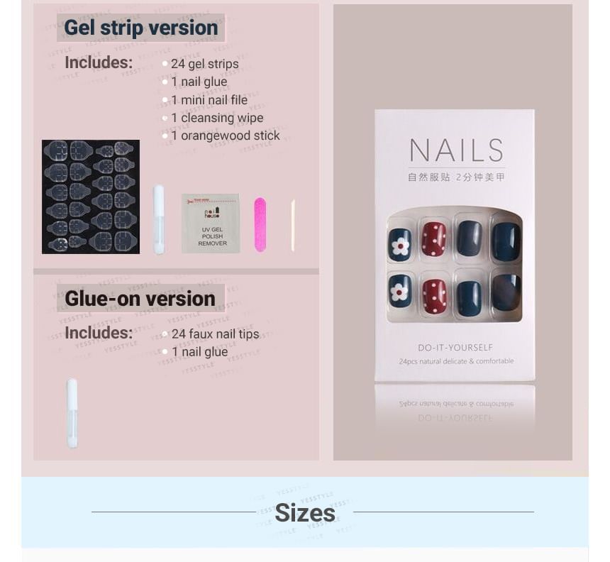 Cutip Nails - Bow Press-On Nagels
