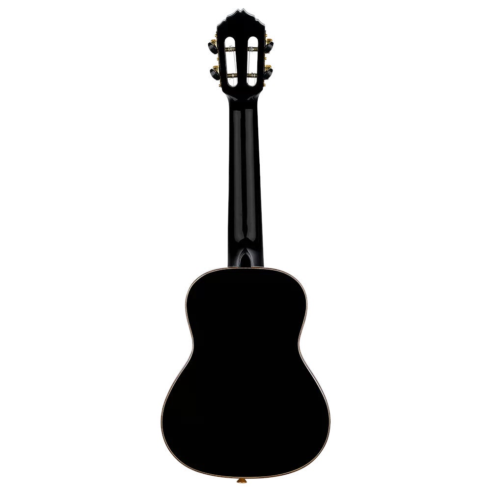 Ortega RUOX-CC Onyx Series Concert Size Ukulele Black concert ukelele met gigbag