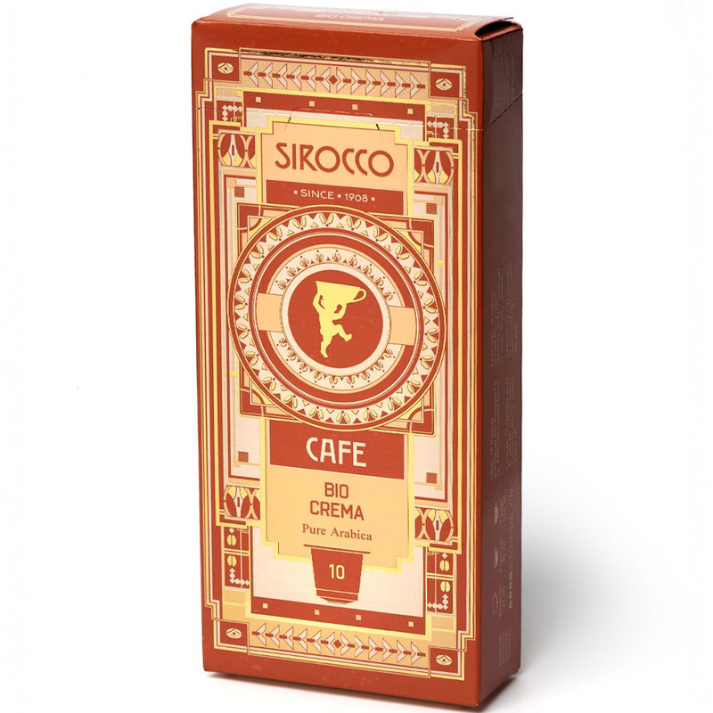 Sirocco Kaffeekapseln Bio Crema, 10 Stück