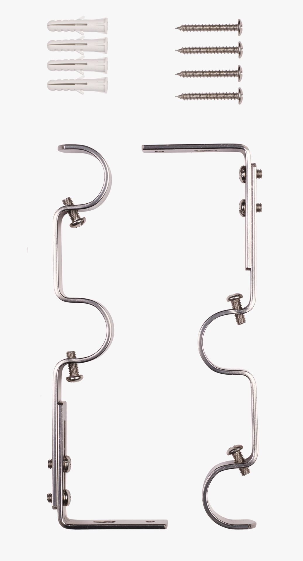 Veggfester stål - 22/25 cm