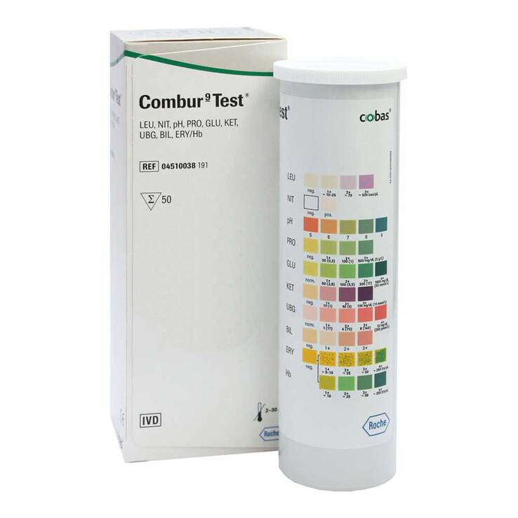 Combur 9 Test Teststreifen, 50 St
