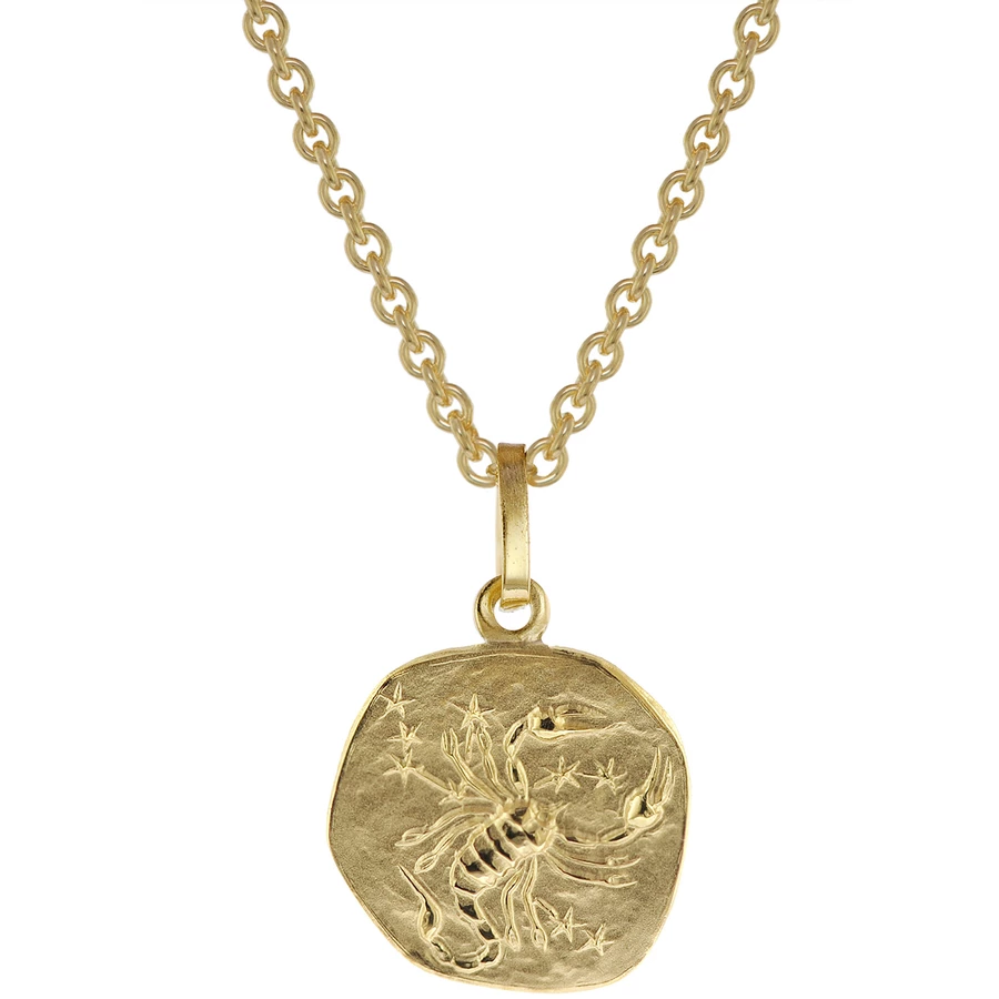 trendor Sternzeichen für Kinder Skorpion Gold 333 Anhänger + Kette gold