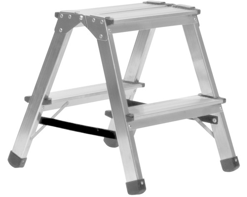 Kaiserthal Aluminium opvouwbare opstap, 2x2 treden