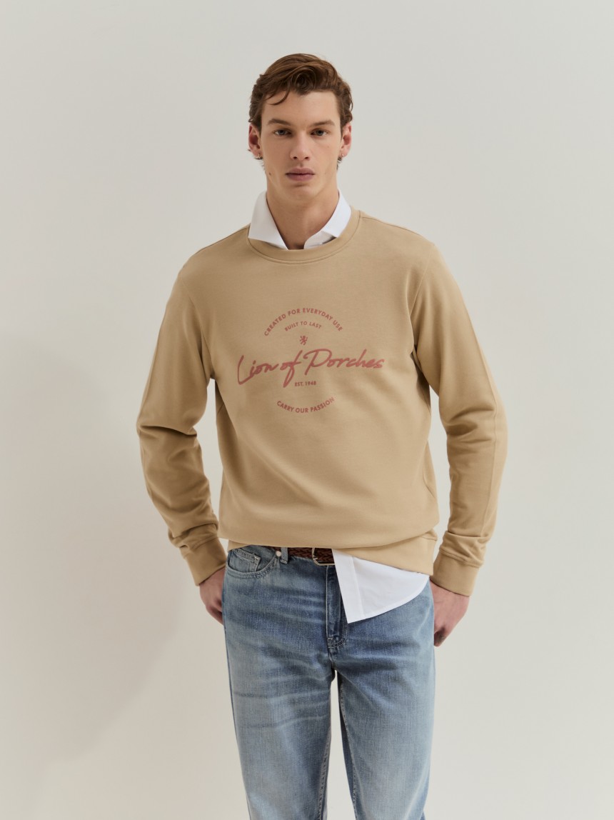 Sweatshirt em algodão