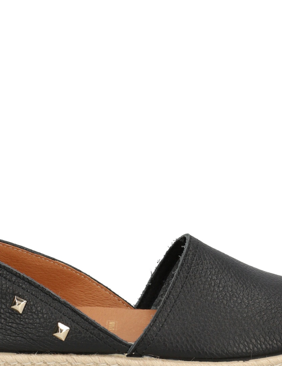 Glattleder Espadrille