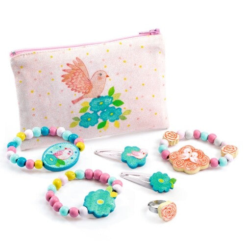 Djeco sieraden met etui - birdie