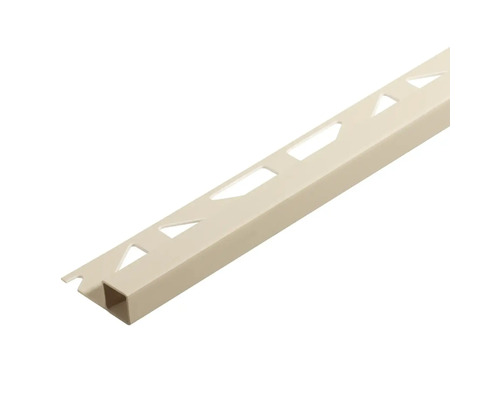 Vierkant randprofiel Squarline PVC jasmijn 250 cm hoogte 11 mm