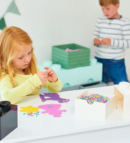 LEGO? Storage Opbevaringsskuffe - 4 Knopper - 15x15x9 - Hvid