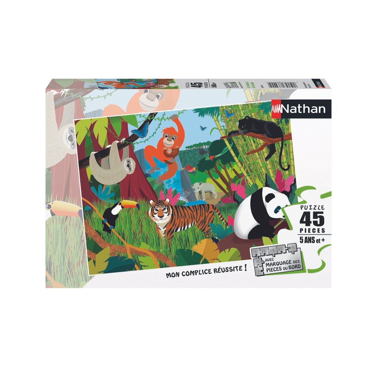 Puzzle 45 pièces Animaux de la jungle