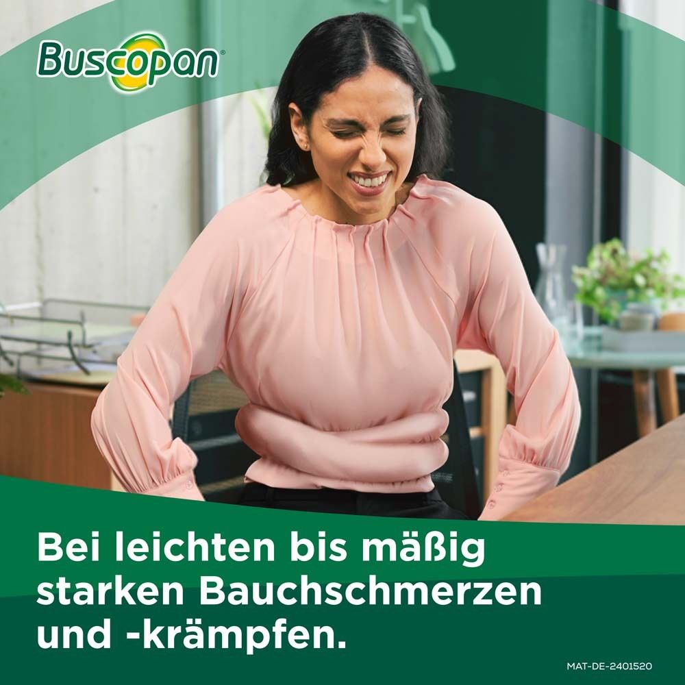 Buscopan Dragees bei Bauchschmerzen und Bauchkrämpfen