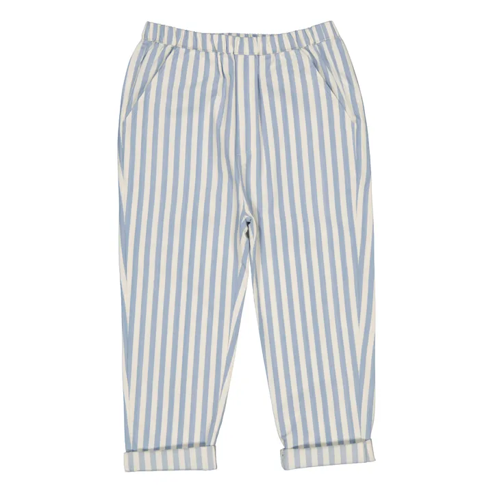 Louis Louise Pantalon Gazelle Rayé | Bleu ciel