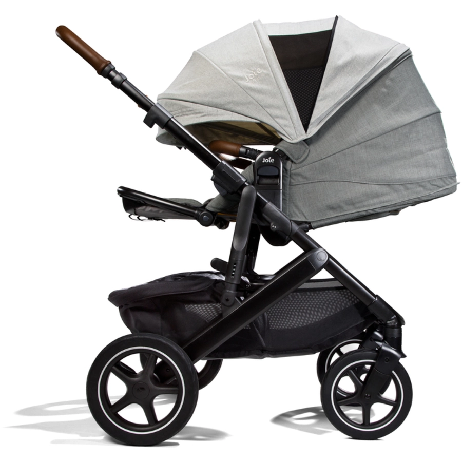 Joie Signature Kombikinderwagen Vinca 4in1 bestehend aus Babywanne, Sportsitz, Babyschale i-Level und Base LX Oyster