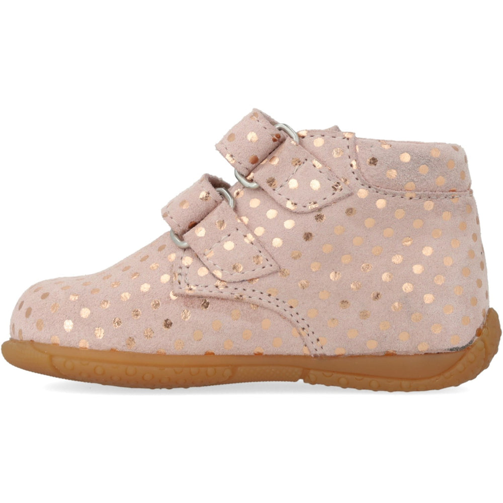 Køb Angulus Rose Copper Dots Barnets Første Sko