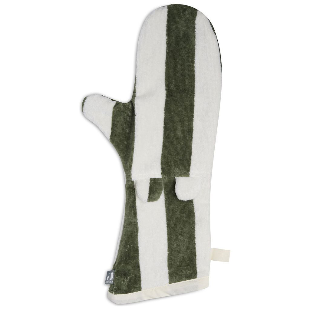 JolleinJollein   Waschhandschuhe Frottee stripe leaf green GOTS