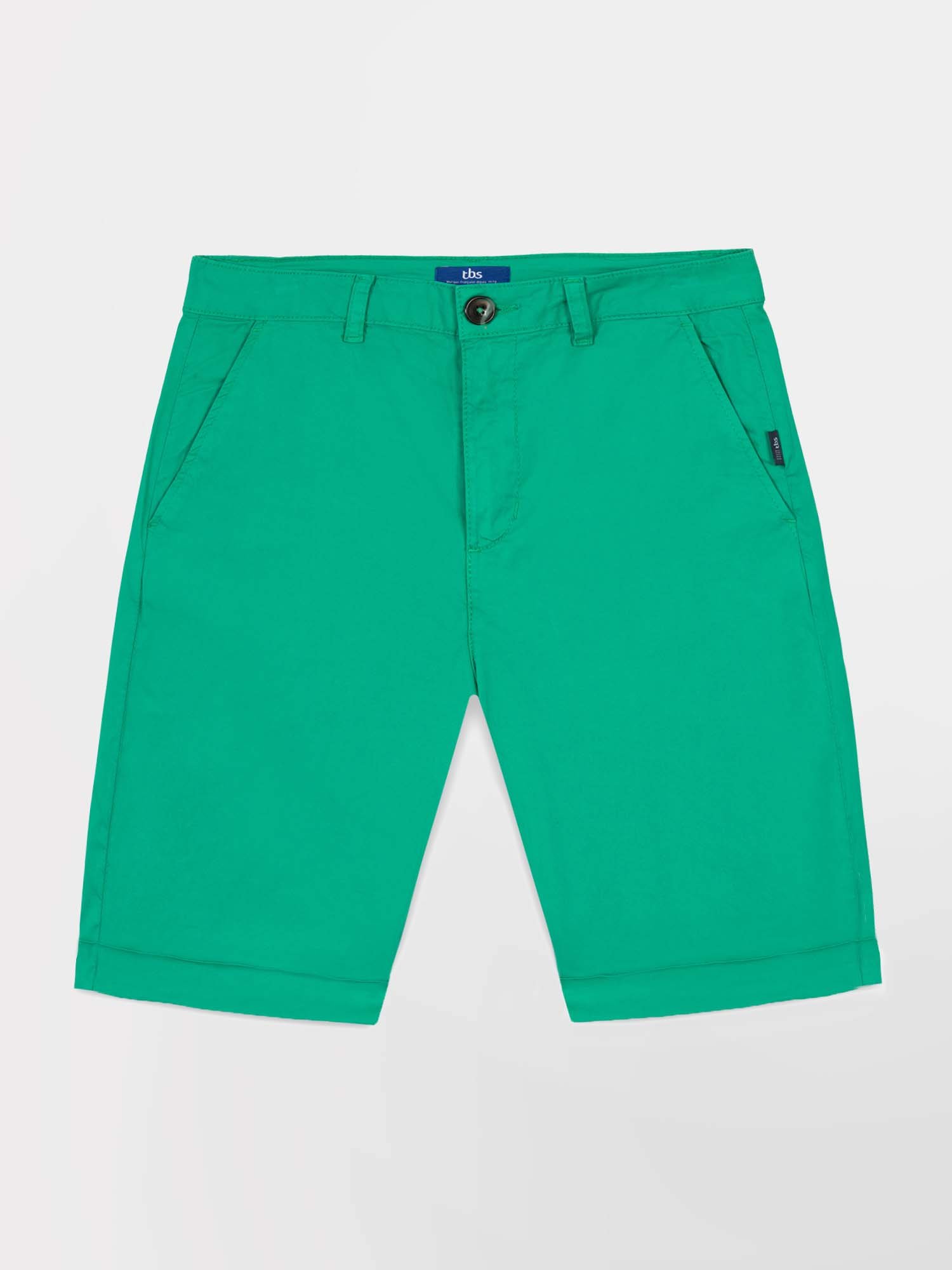 Bermuda Femme Coton Stretch Vert