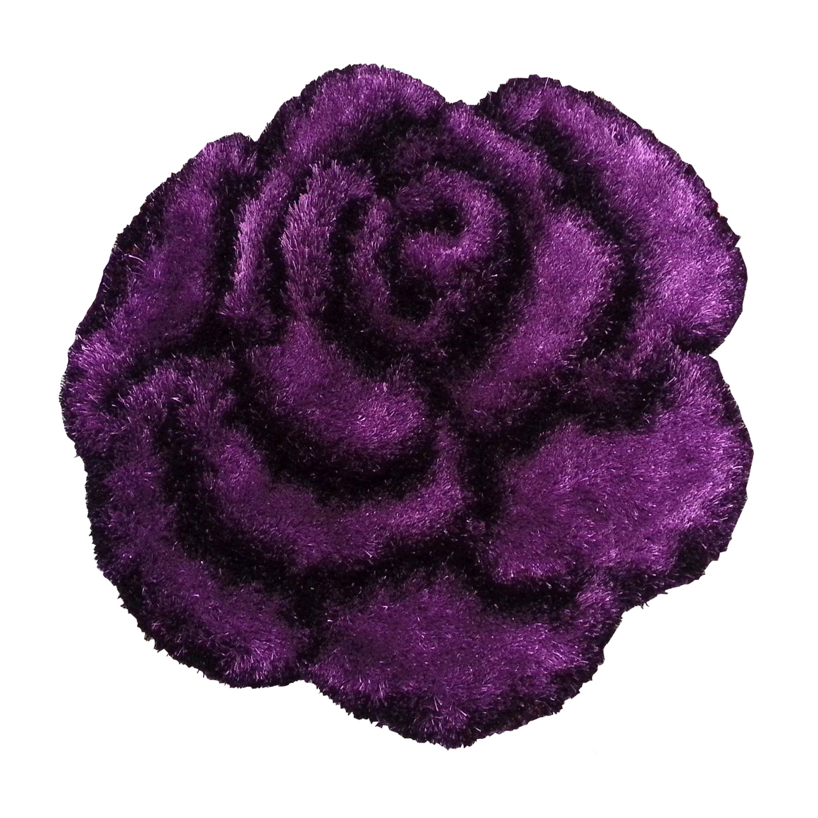 homara Hochflorteppich - lila - 80x80 cm