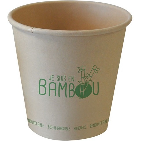 Gobelet en bambou - 25 cl - Lot de 50