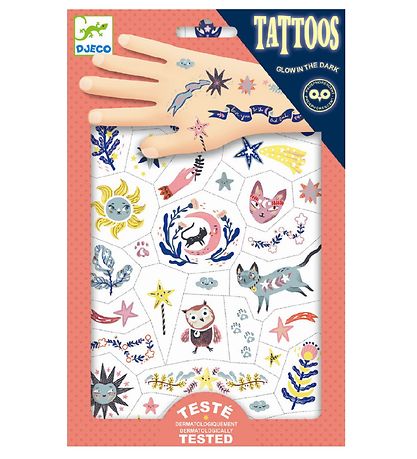 Djeco Tatoveringer - Sølvlysende - Sweet Dreams