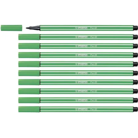 Premium-Filzstift - STABILO Pen 68 - 10er Pack - smaragdgrün