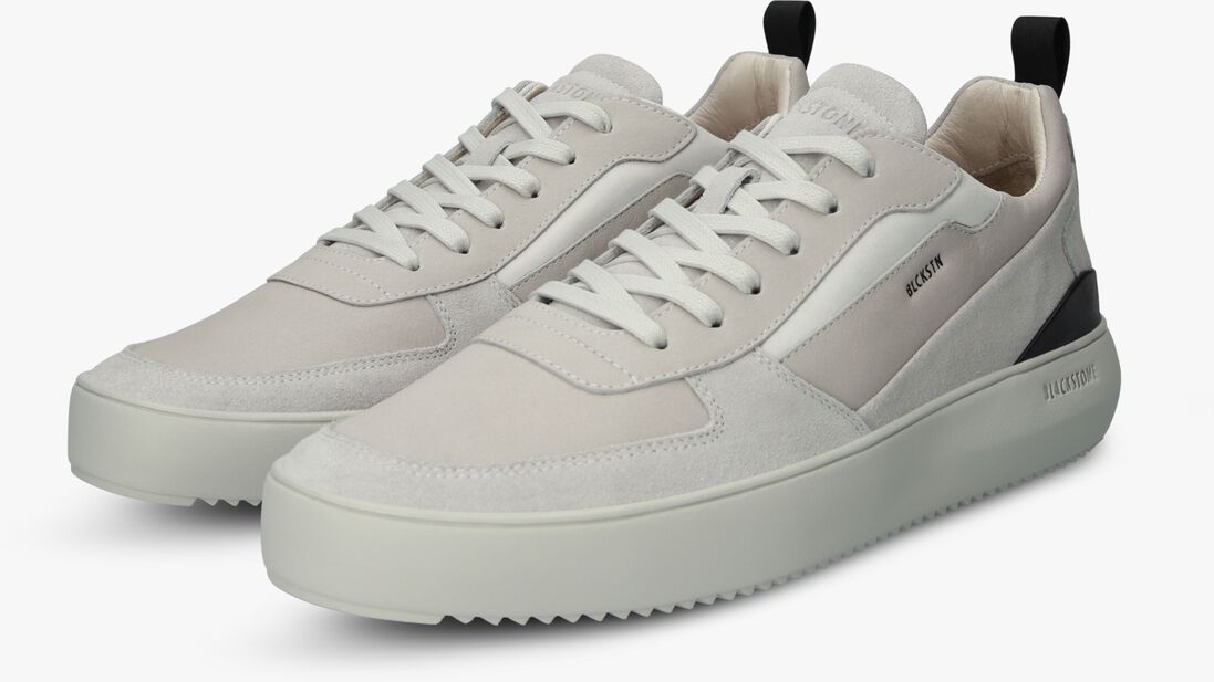 BLACKSTONE lichtgrijze blackstone lage sneakers tyson