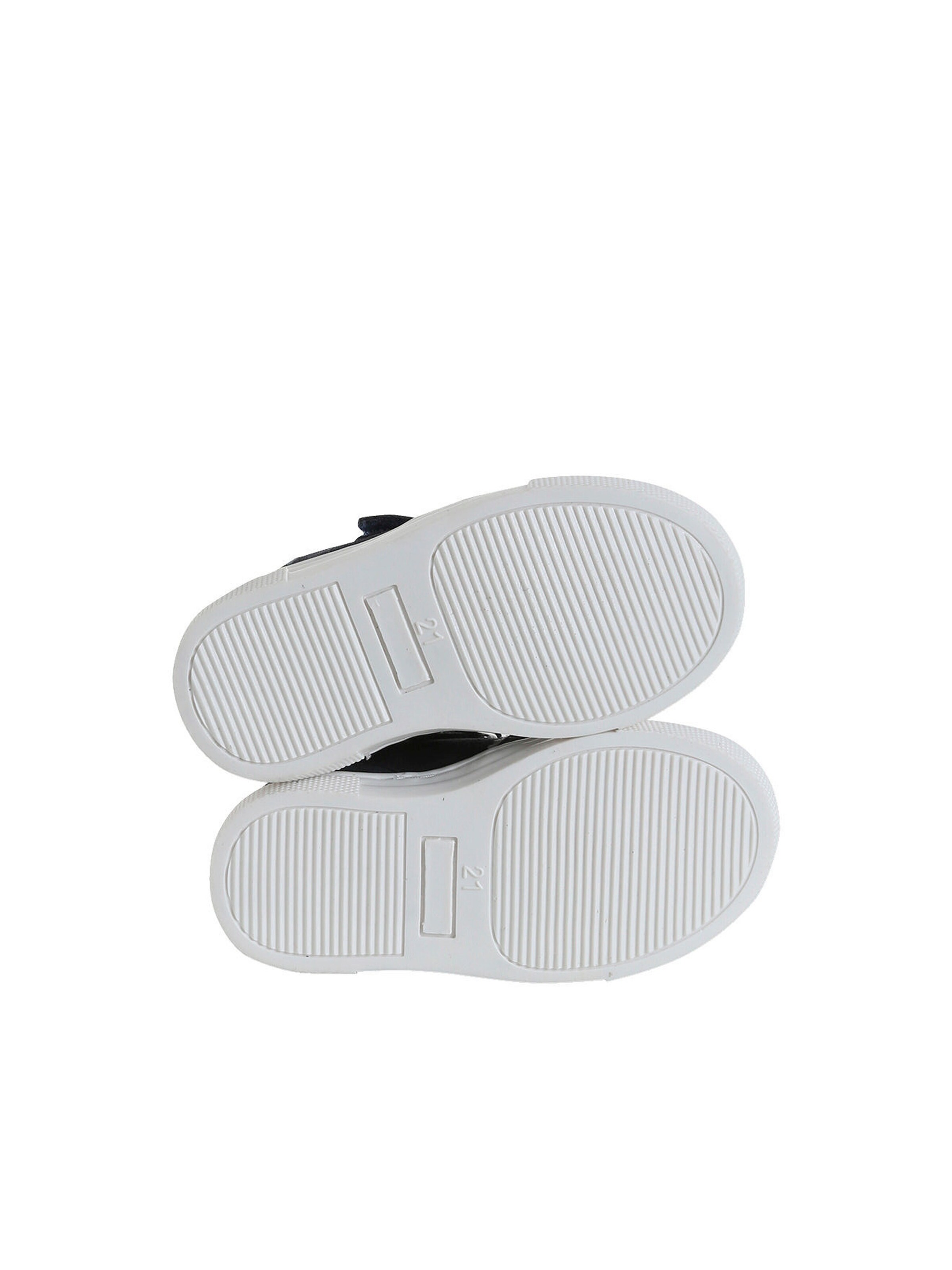 Vertbaudet Baby Ledersneakers mit Klett und elastischer Schnürung marine