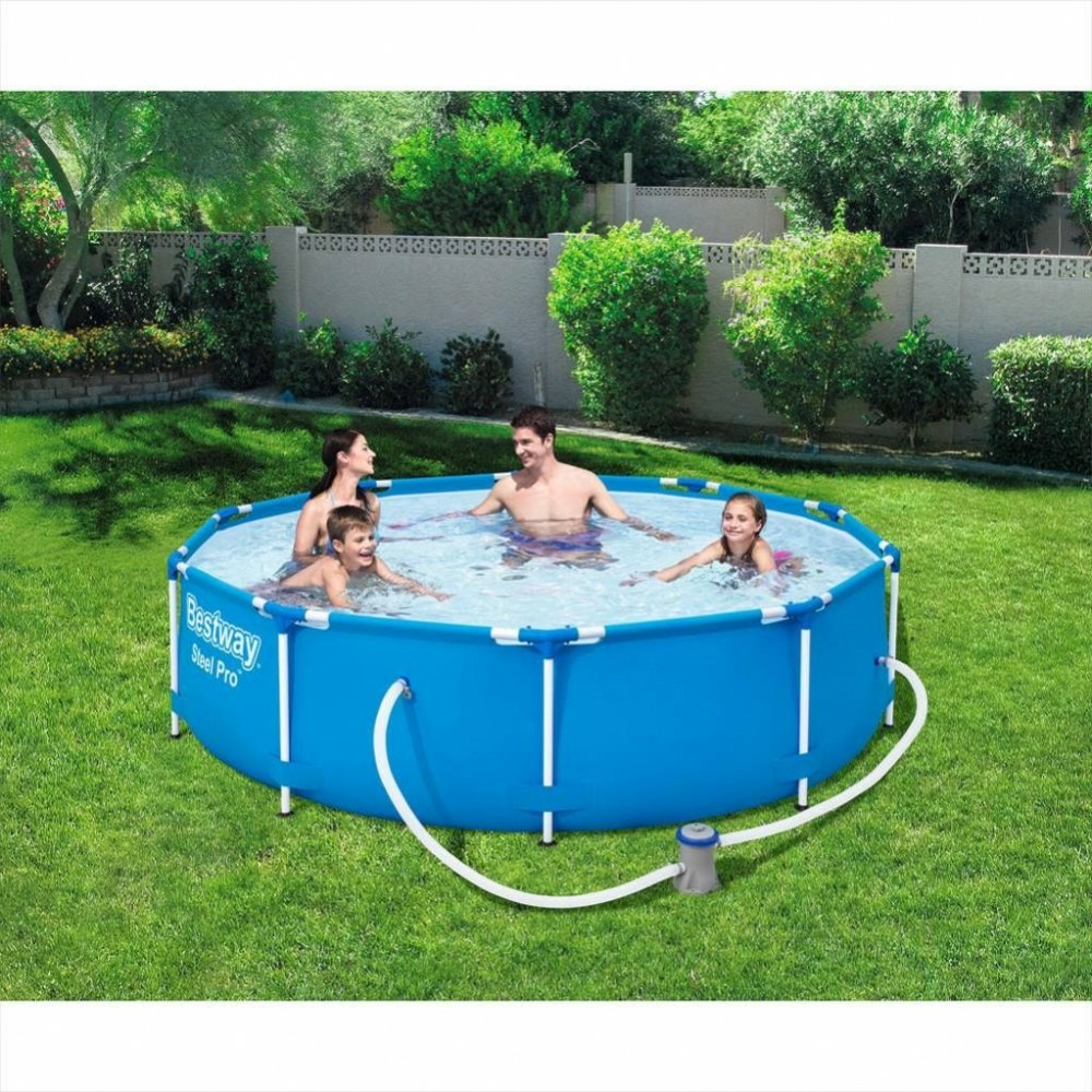 Piscine hors-sol tubulaire bestway, diam.3.05 x h.0.76 m