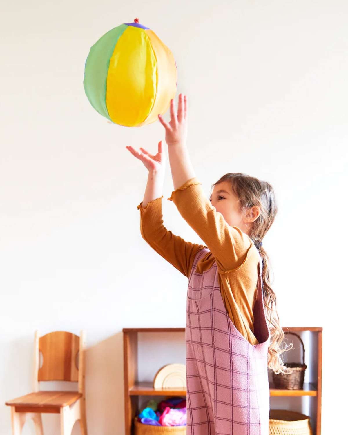 Ballong Ball-Cover, 100% Silke – Lekeball 25cm | Rainbow Baloon Ball