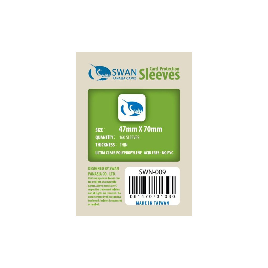 Swan Panasia - Card Sleeves Standard - 47x70mm - 160p