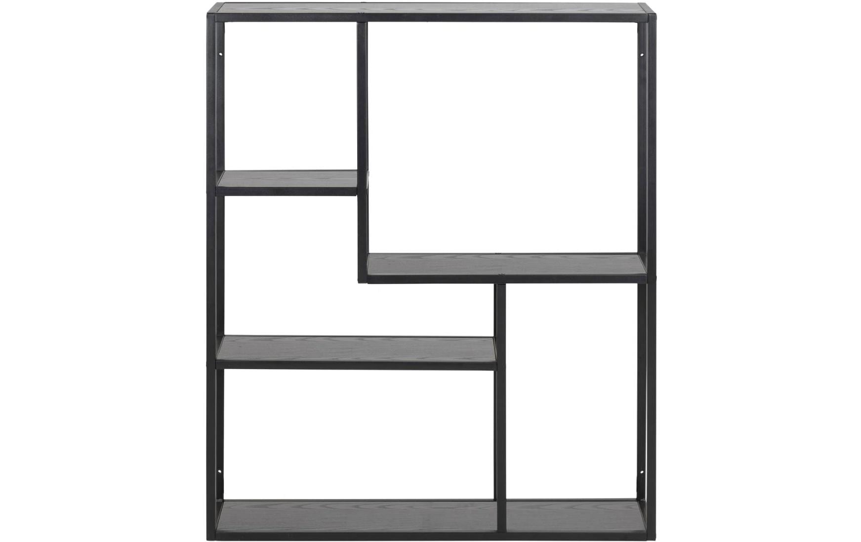 Wandregal Seaford 75 x 20 x 91 cm, SchwarzHängeschrank