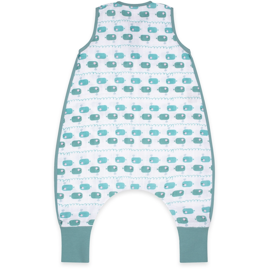 emma & noah Schlafsack Wal Blau TOG 0.5 mit Füßen