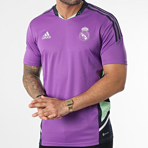 Maillot De Foot A Bandes Real Madrid HT8794 Violet