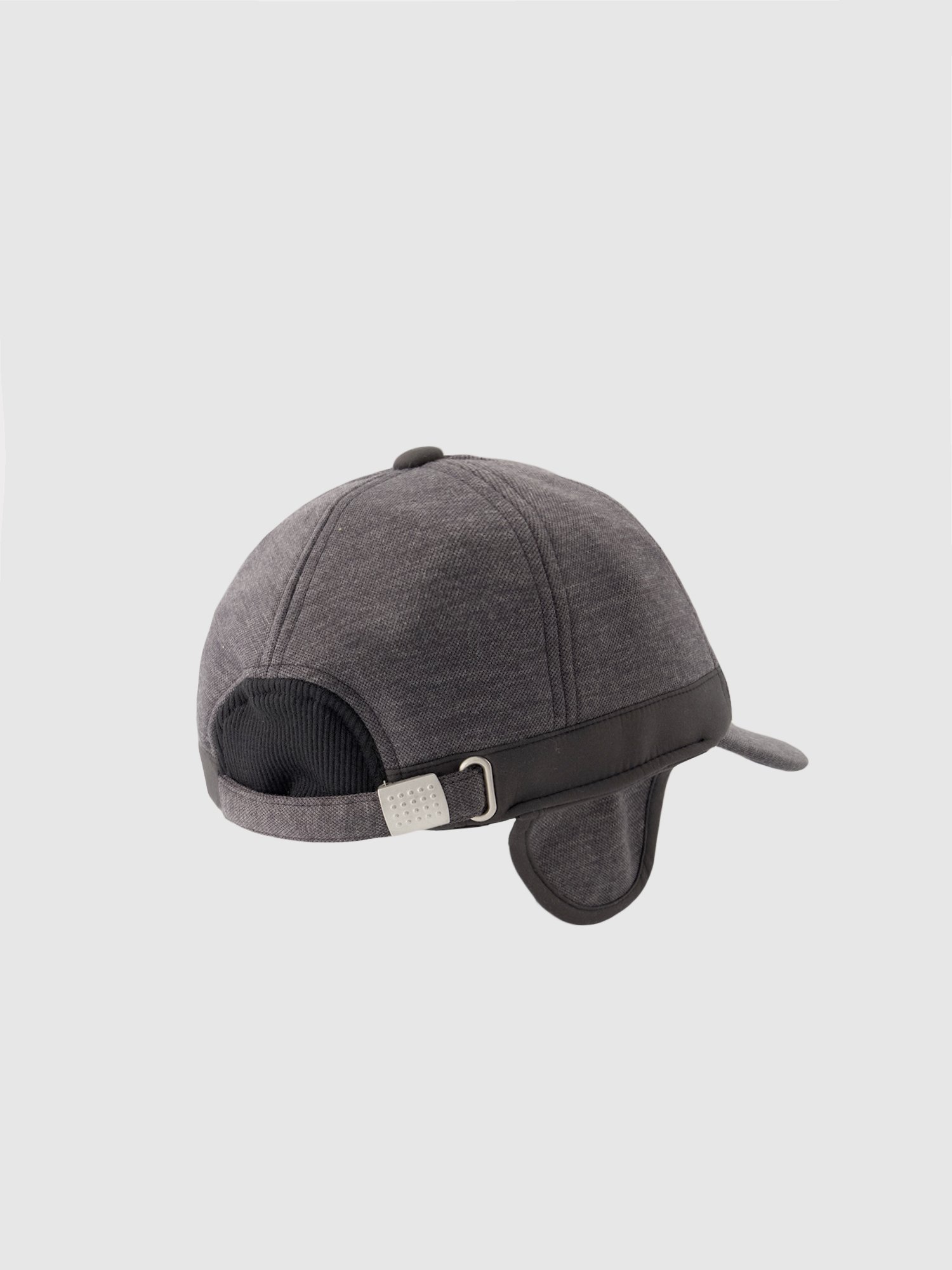 Casquette Homme Oreilles Polaire Grise