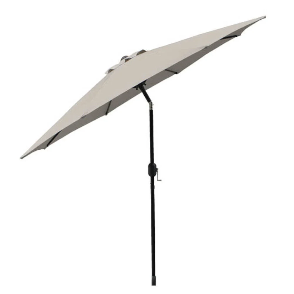 Parasol de jardin Java rond inclinable taupe Ø.250 x H.245 cm