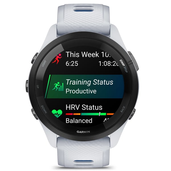 Montre cardio GPS GARMIN FORERUNNER 265 WHITESTONE