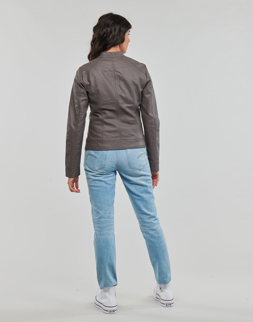 Only - ONLBANDIT FAUX LEATHER BIKER  OTW - Gris