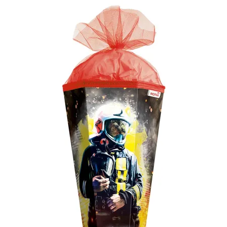 Roth Schultüte Feuerwehrmann, 85 cm, eckig