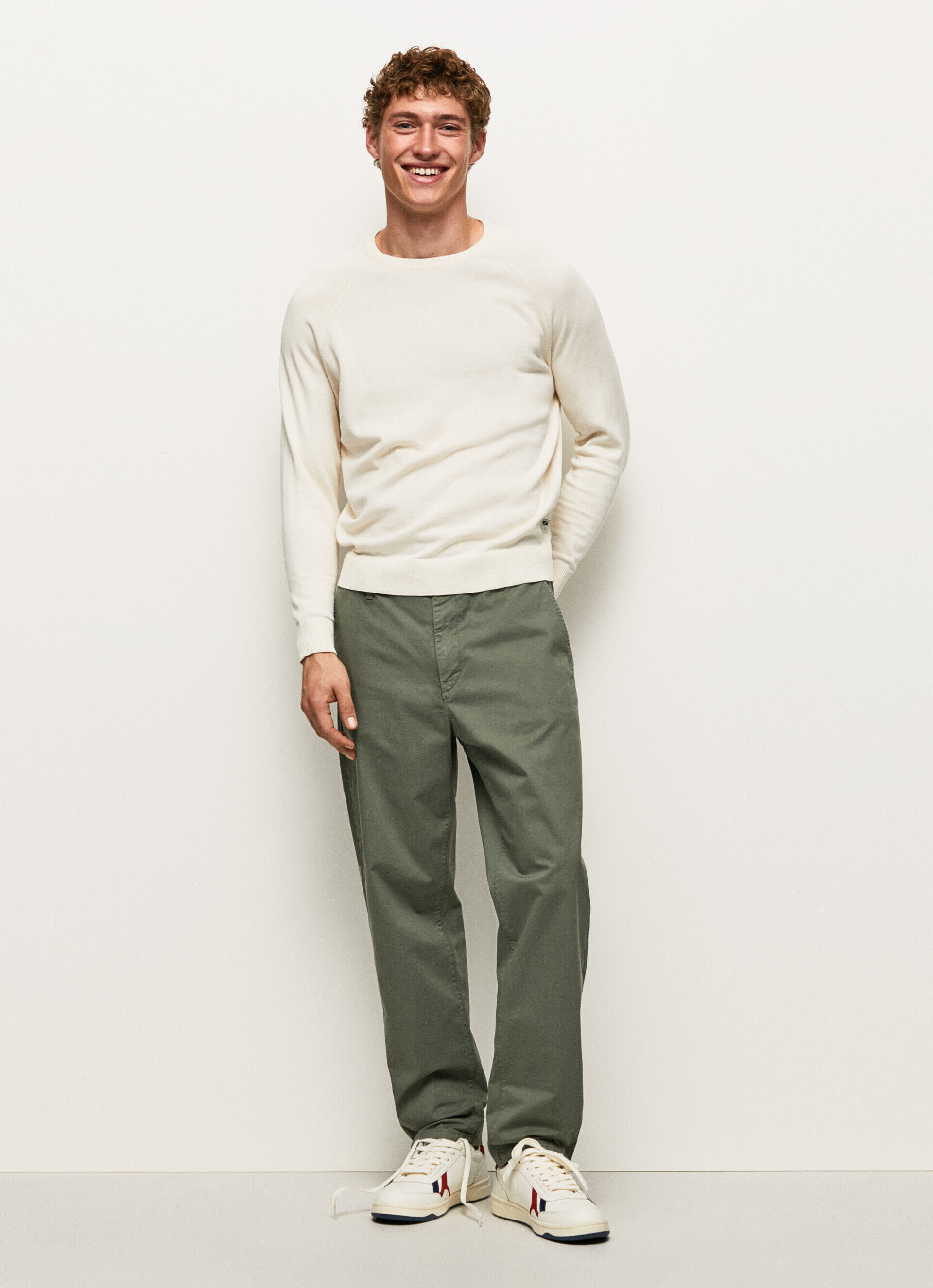 Calça chino regular HARROW - verde-esmeralda