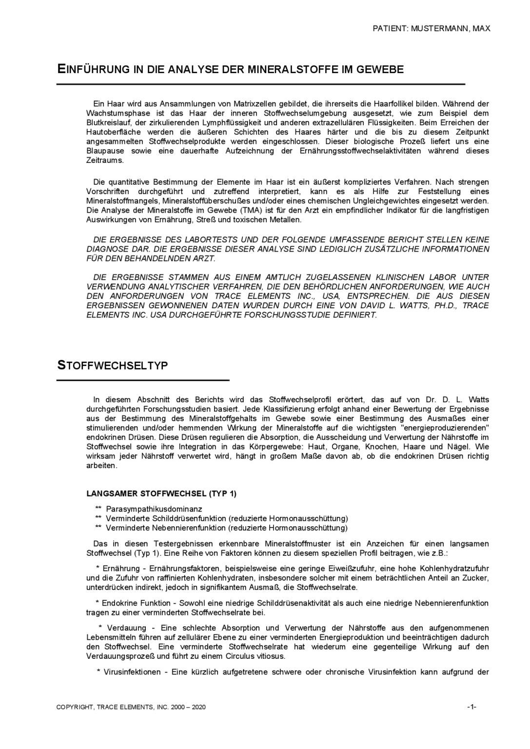 Verisana Haarmineralanalyse